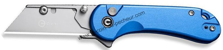 Couteau Civivi Elementum Utility Alu Bleu - C23039B2