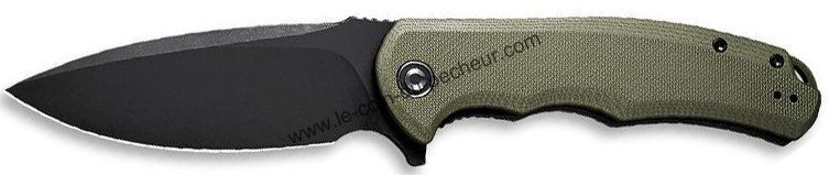 Couteau Civivi Praxis manche G10 Vert et Noir 12cm C803F