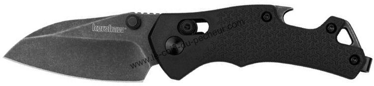 Couteau Kershaw Craze manche 9cm fibre de verre noir KS.8337