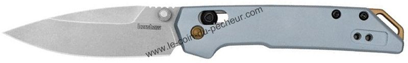 Couteau Kershaw mini Iridium manche alu bleu 10cm - KS.2051