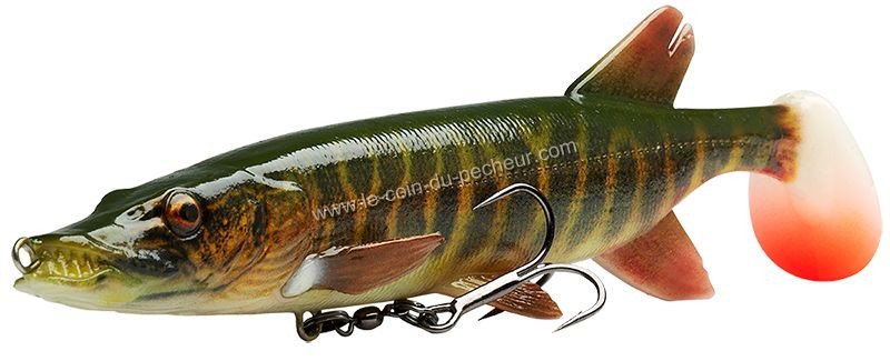 Leurre Souple Savage Gear 4D Pike Shad monté 20cm 60g