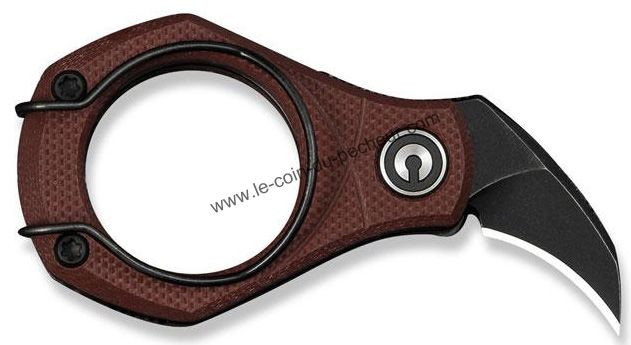 Couteau Civivi Pyrus G10 Bordeaux Blackwash - C230381