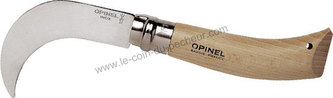 Couteau Opinel n°10 lame acier avec bague tournant carbone